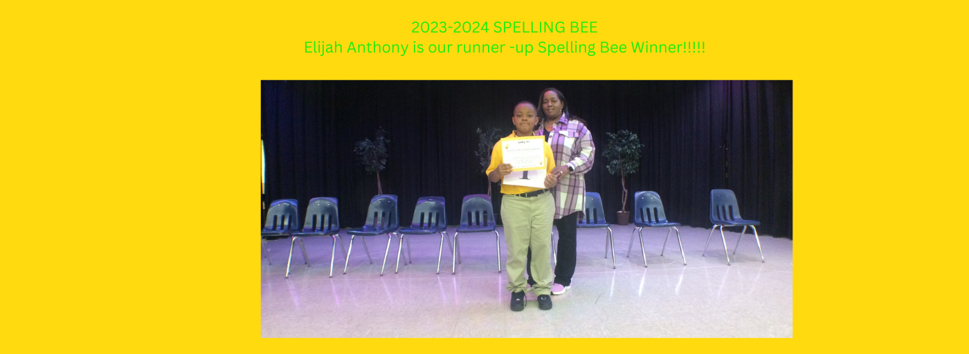 Spelling Bee running up standing with Ass. Principal